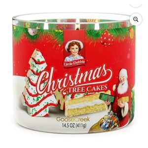 LITTLE DEBBIE Christmas Tree Cakes Scented Jar Candle Goose Creek 14.5 oz NWT